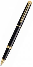 Ручка роллер WATERMAN Hemisphere (S0920650) Mars Black GT (F) чернила: черный нержавеющая сталь позолота 23К